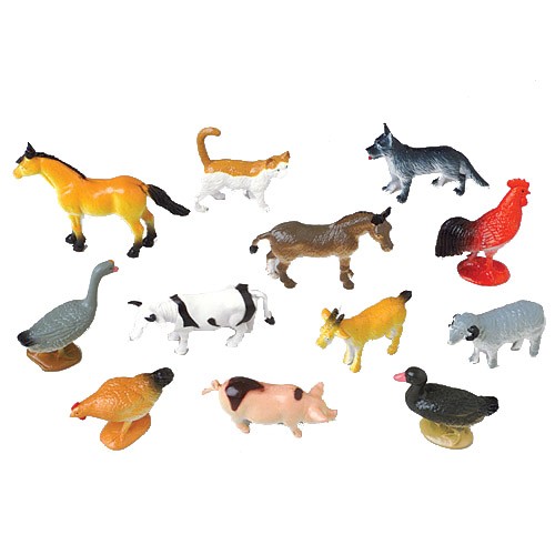 Mini Farm Animals<br>2 1/2"-1 dozen